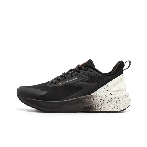 361° Rain Screen Амортизация Противоскользящий Водонепроницаемый Низкий Топ Беговые кроссовки Мужской Обсидиан Черный Флуоресцентный Красный Оранжевый