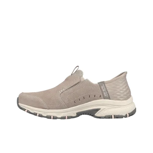 Skechers Hillcrest Sunapee Hands Бесплатно Slip ins Износостойкий And Легкий Низкий Топ Уличная обувь Женские Коричневый