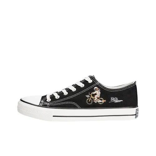 NOME Low-Top Canvas Shoes Black White Men's