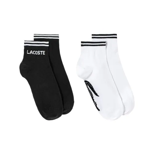 LACOSTE 2 упаковки черных/белых унисекс носков