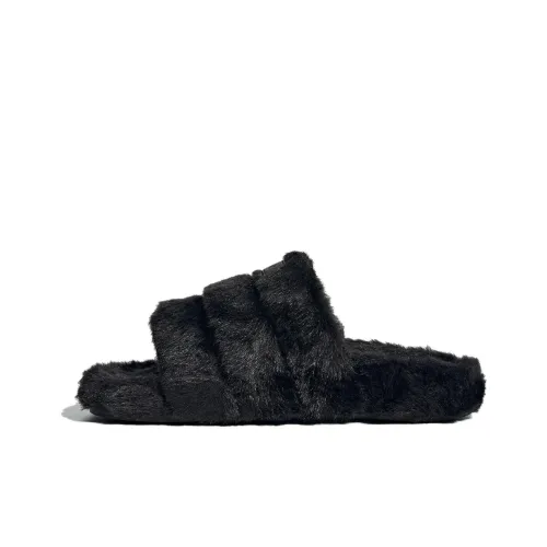 adidas originals Adilette Series Резиновая подошва Массаж Слипоны Женские Черный