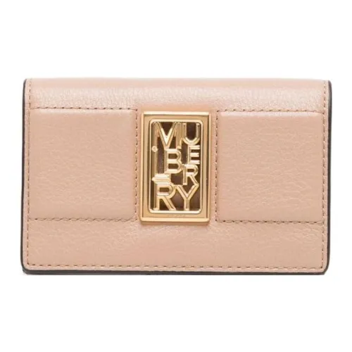 Mulberry GRAIN LEATHER Монетница Кошелек Женские Каштаново-коричневый