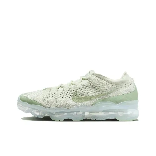 Nike VaporMax 2023 Low Топ Повседневный Городской Коммутирование Беговые кроссовки Мужской Бежево-зеленый