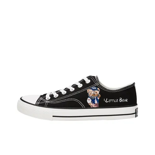 NOME Low-Top Canvas Shoes Black White Men's