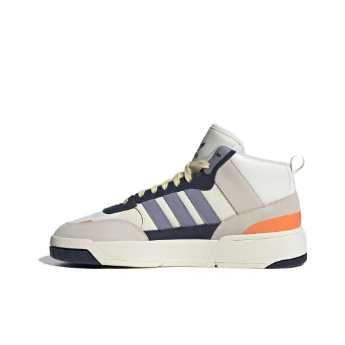 Adidas Originals Post Up Slip Resistant Abrasion Resistant High Top Скейтборд Кроссовки Унисекс Бежевый Синий