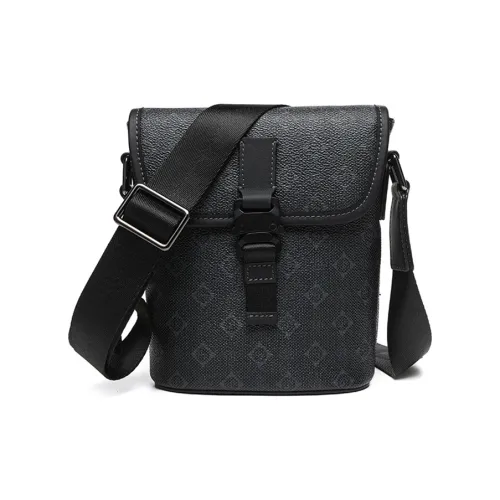 SEPTWOLVES Сумка через плечо из коровьей кожи маленькая унисекс черная