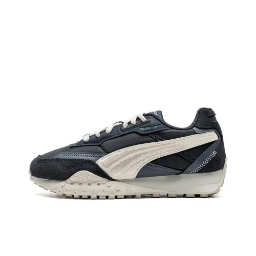 PUMA Blacktop Rider Беговые кроссовки Низкий топ Серый Белый Унисекс