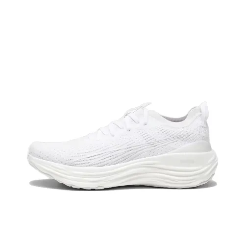 PUMA ForeverRUN Nitro KNIT Амортизация Износостойкий Низкий Топ Беговые кроссовки Мужские Белые
