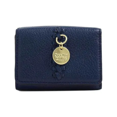 See By Chloe Tilda Рельефная кожа козья кошелек мини женский морской синий