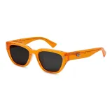 Ярко-оранжевая рамка с глубокими космическими серыми линзами