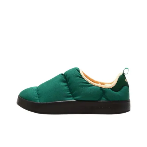 Adidas Originals Puffylette Аbrasion Resistant Дышащий Низкий Топ Повседневная Обувь Унисекс Зеленый