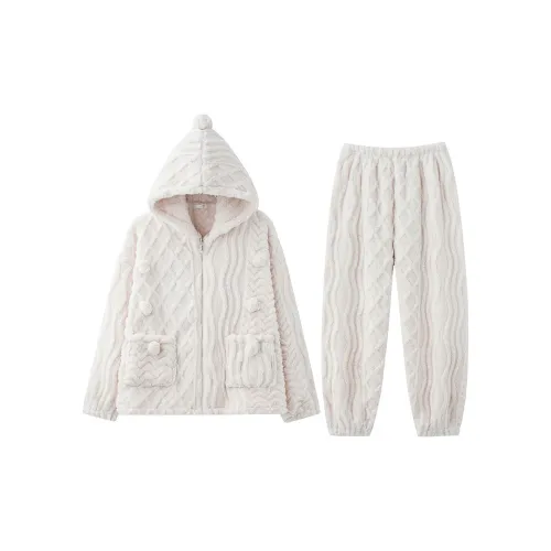 MIOJUER Пижамный комплект женский цвет экрю