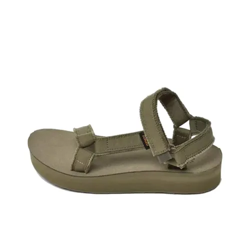Teva Пляжные сандалии Женские Оливково-зеленый