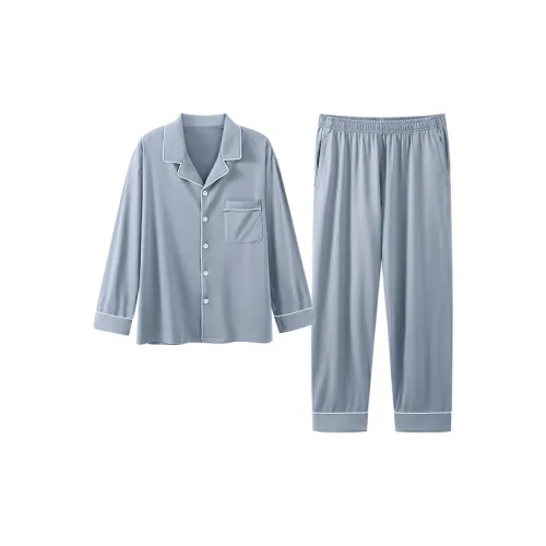 JINGYUN Deep Pajama 60 Haze Синий Мужской Пижамный Комплект