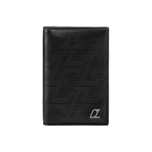 CL LUBOTING Телячья кожа Кошелек Стандартный Мужской Черный