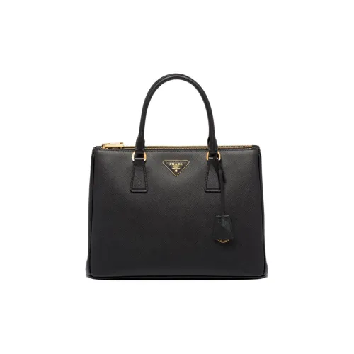 PRADA Кожа Тоут Сумка Сумка для покупок Сумка через плечо Сумка Большая Женская Черная