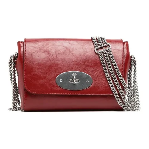 Mulberry Телячья кожа Сумка Сумка через плечо Женская Красная