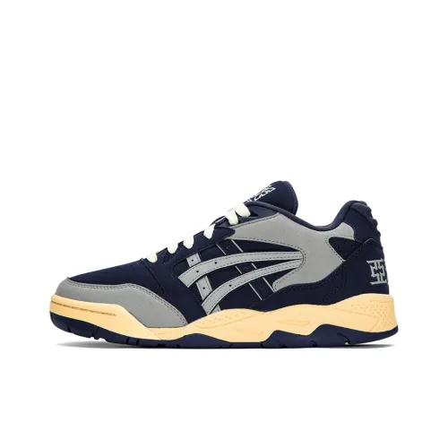 Asics Гель Fuse Low Топ Винтажные Баскетбольные Кроссовки Унисекс Темно-Синий