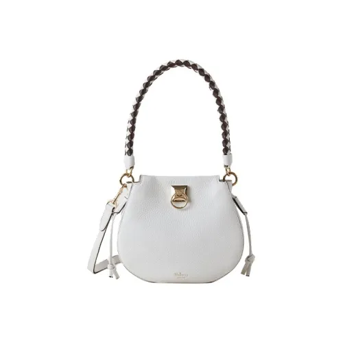 Mulberry Grained Телячья кожа Полумесяц Сумка Сумка через плечо Мини Сумка Женская Белая