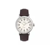 Бежевый циферблат часов