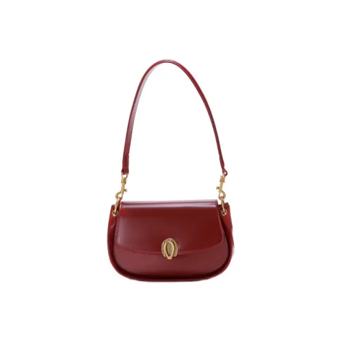 GXFMOD Коровья кожа Сумка через плечо Средняя Женская Красная