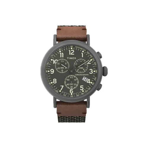 TIMEX Кварцевый механизм Мужские часы 41 мм Зеленый