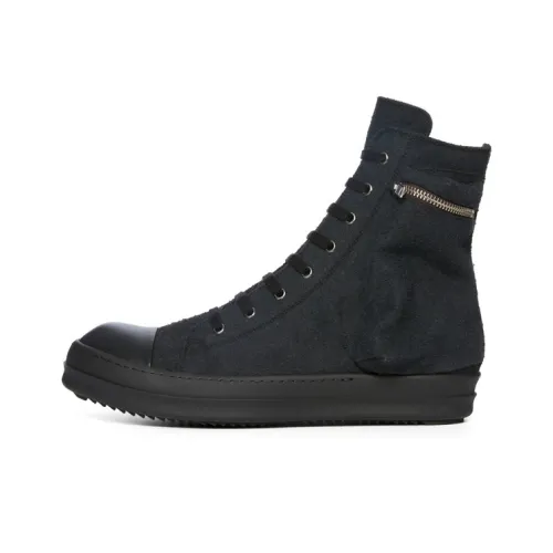 Rick Owens DRKSHDW Устойчивые к истиранию высокие кроссовки для скейтбординга Мужские Черные