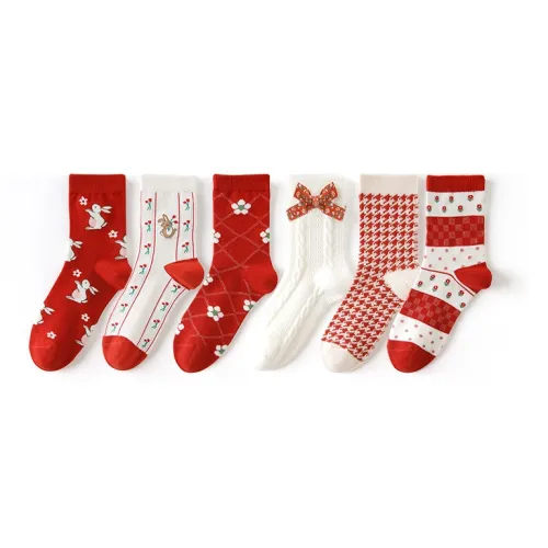 Caramella Год кролика 6 пар Унисекс MID Носки до икры