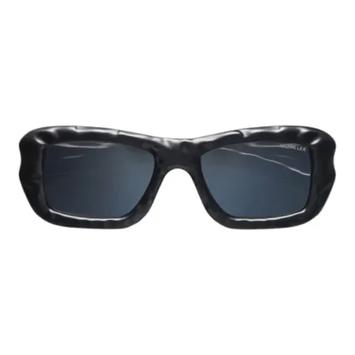 Moncler Нерегулярная форма Солнцезащитные очки Унисекс Черный