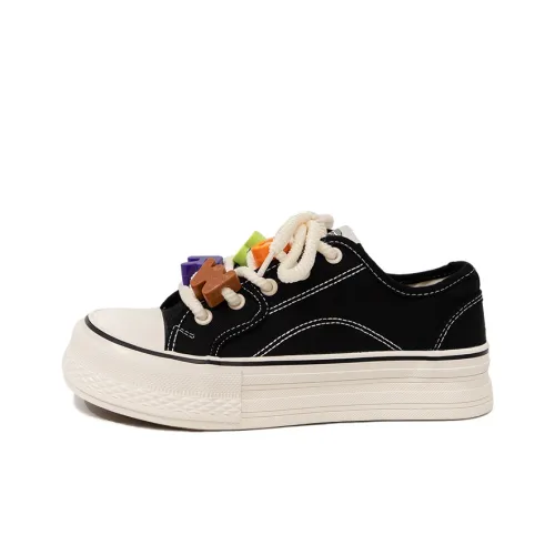 Feiyue Canvas Shoes Low Top Black Women's