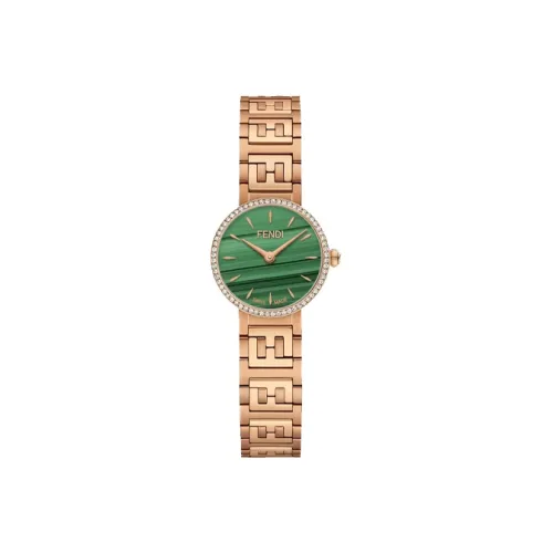 FENDI Forever Collection Women's Watch Кварцевый механизм ремешок из нержавеющей стали 19 мм зеленый циферблат