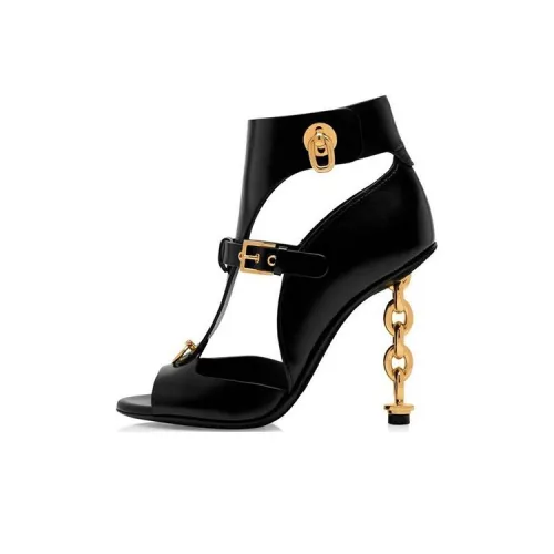 TOM FORD One Ремень Сандалии 10,5 см Женские Черные