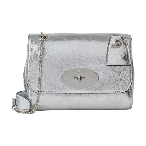 Mulberry Lily Телячья кожа Сумка через плечо Женское серебро