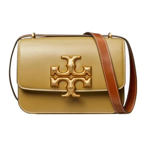 TORY BURCH ELEANOR Телячья кожа Сумка через плечо Сумка на плечо Женская Кокос Зеленый Желтый
