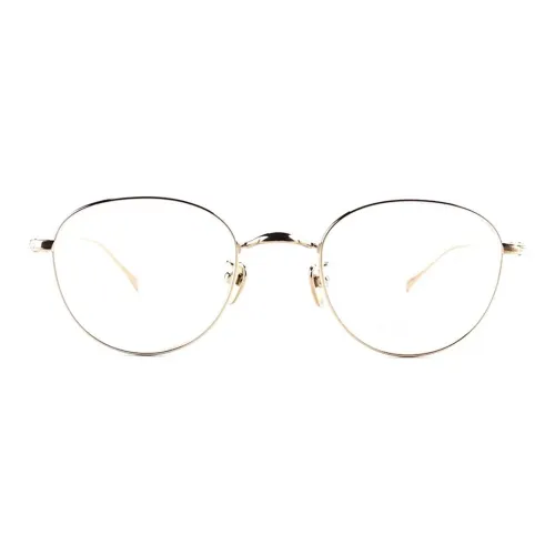 MASUNAGA Титан Нерегулярная форма Оправы для очков Унисекс Золото