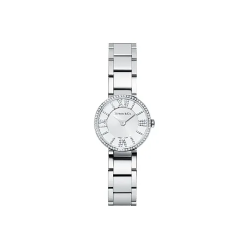 TIFFANY CO. Atlas® Women's Watch Кварцевый механизм ремешок из нержавеющей стали 24 мм серебристый циферблат