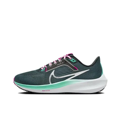 Nike Air Zoom Pegasus 40 Дышащий Moisture Wicking Низкий Топ Повседневные Беговые Кроссовки Женские Зеленые