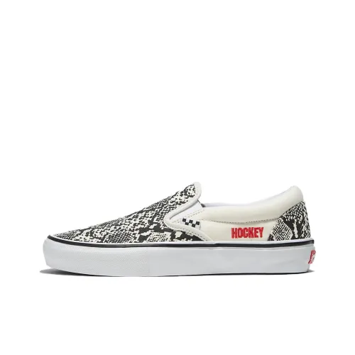 Vans Slip On Series Low Топ Скейтборд Кроссовки Унисекс Черный Белый