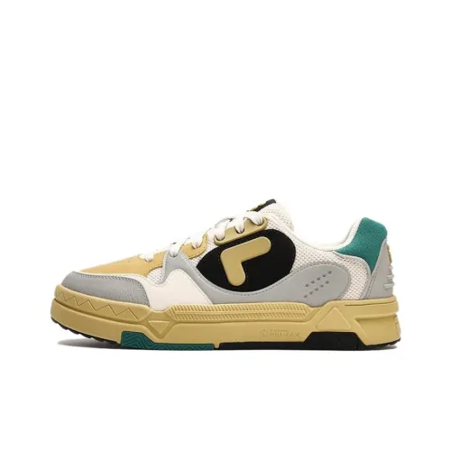 FILA FUSION BANK DX Скейтборд Кроссовки Низкие Молочно-белый Ванильный Желтый Мужской