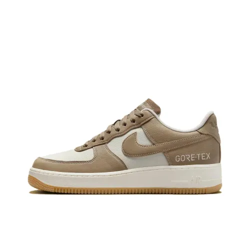 Nike Air FORCE 1 Low Топ Скейтборд Кроссовки Унисекс Бежевый Коричневый