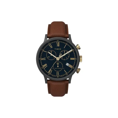 TIMEX WATERBURY Collection Винтаж Модный THREE Eye Chronograph Collection Наручные часы Кварцевый механизм