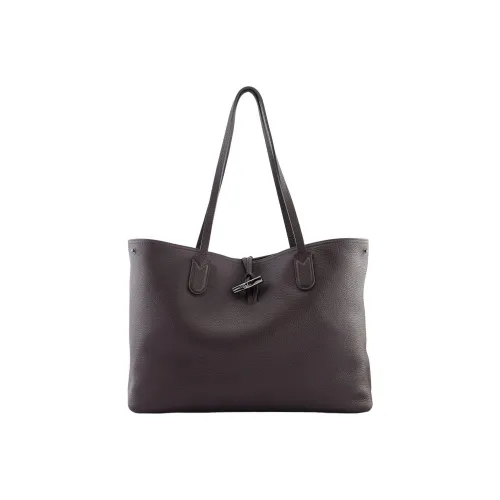 LONGCHAMP Roseau Коровья кожа Сумка Сумка через плечо Женская Баклажаново-фиолетовая