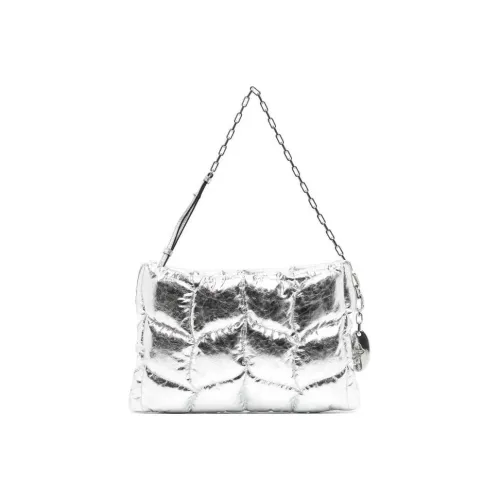 Mulberry Телячья кожа Сумка через плечо Женская серебряная