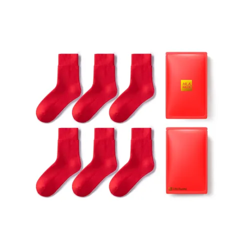 HLA SS23 Носки Crew Мужские 3 упаковки красный