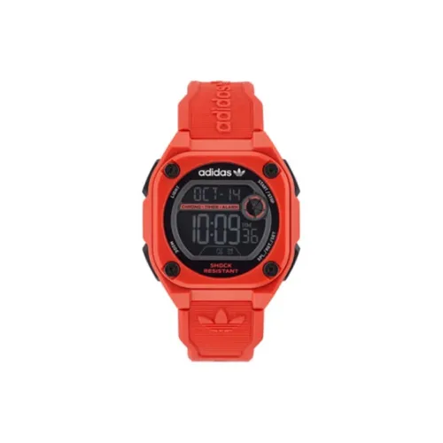 Adidas Originals Street Series Наручные часы Кварцевый механизм Смольный ремешок 45 Черный циферблат Мужские часы AOST230632I