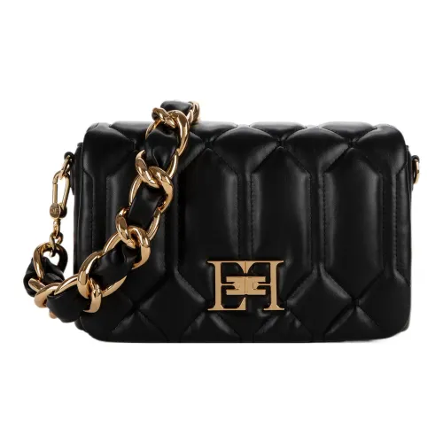 Elisabetta Franchi Полиэстер Сумка через плечо средний размер женская черная