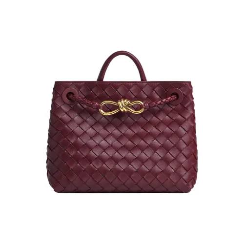 Bottega Veneta Andiamo series Овчина Сумка через плечо Сумка Маленькая Женская Barolo Бургунди