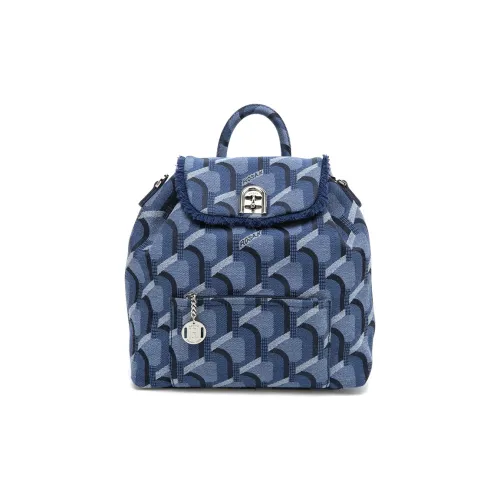 ROSA.K Кожа с Деним Сумка Рюкзак Рюкзак Средний Унисекс Джинсовый синий Черный розовый