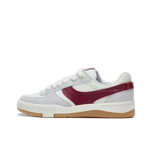 LINING Zhengrong 92S Амортизация Износостойкие Низкие Кроссовки для скейтбординга Женские Белые Серые Красные