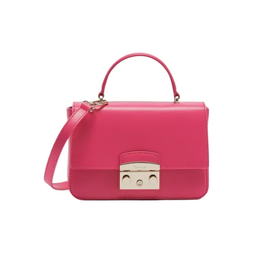 Furla Metropolis Collection Телячья кожа Сумка через плечо Сумка Мини Женская Розовая